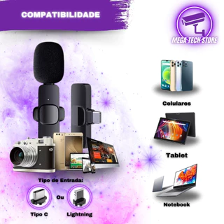 Dual Lavalier Microphone Compatible iPhone Long Range Professional Wireless Lighting Input