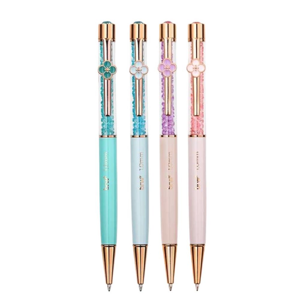Caneta Esferográfica Metálica Flowers 1.0mm - BRW