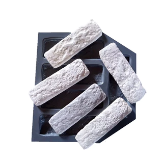 Molde Forma 3D Gesso Cimento Plástico ABS Tijolinhos 60