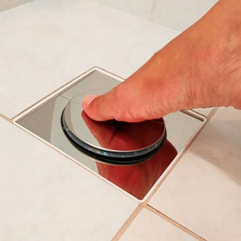 Ralo Inteligente Inox para banheiro