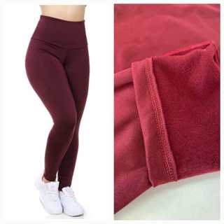 Calça legging Feminina Peluciada Colorida Quentinha