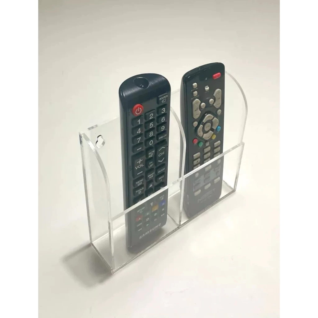 Suporte Porta Controle Remoto De Parede E Mesa Duplo