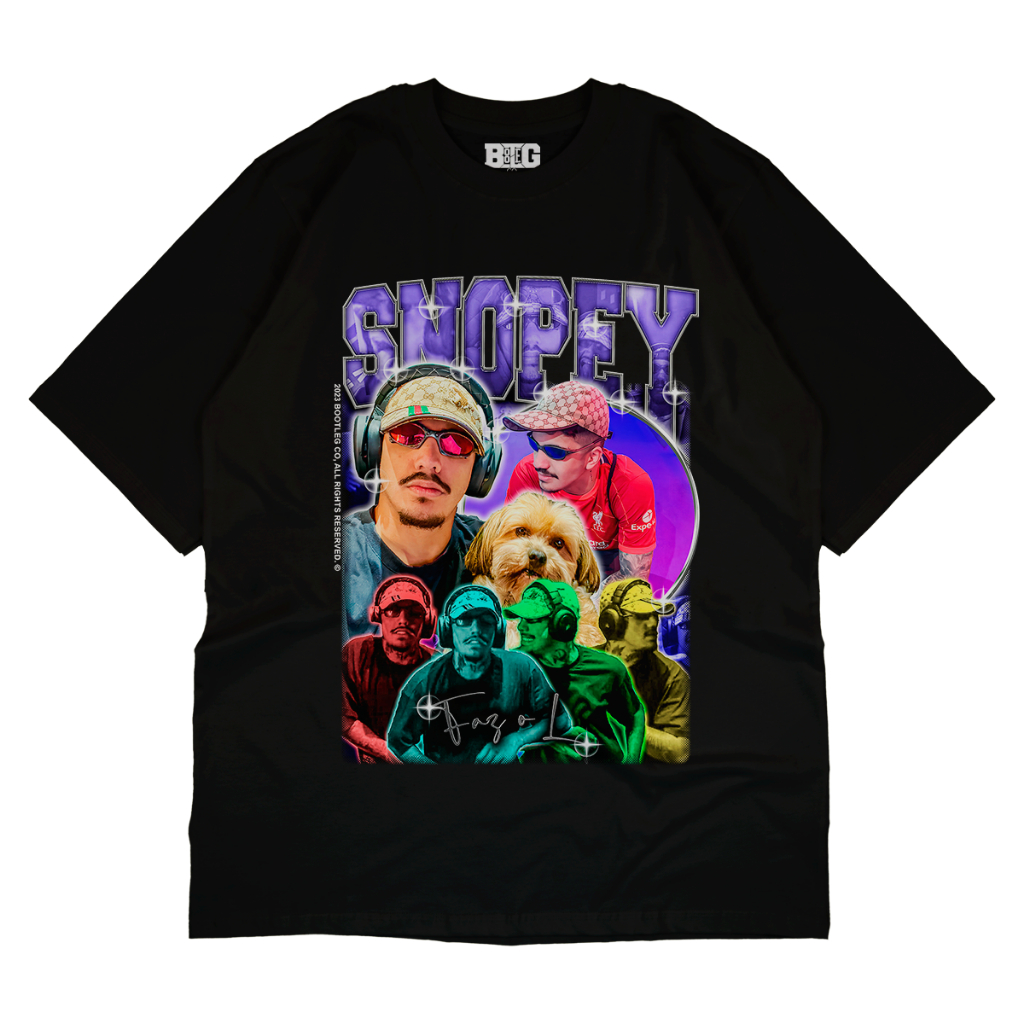 Camisa OVERSIZED Snopey Dançarino Streamer Minecraft Bruno Meikod Bootleg