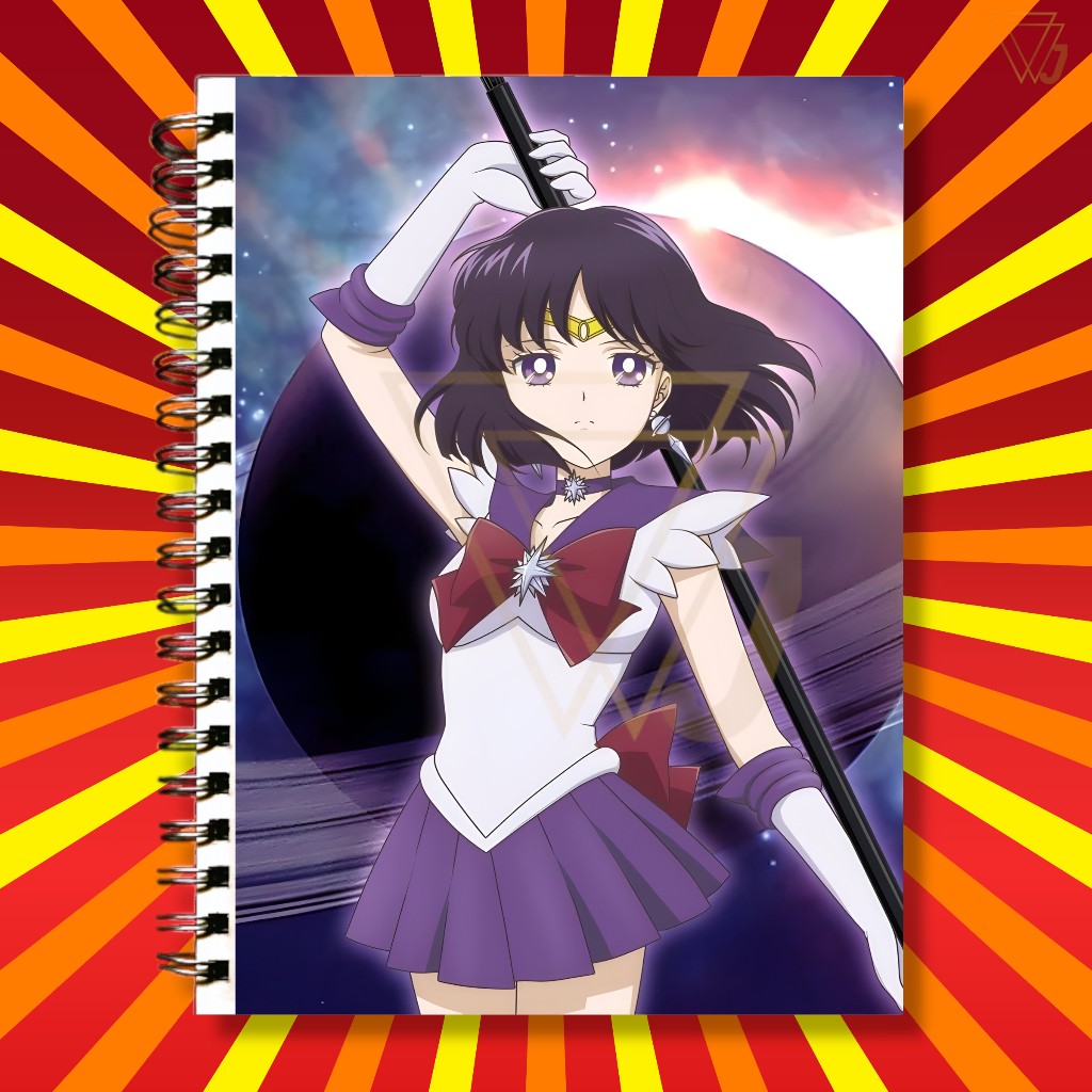 Adesivo Para Capa de Caderno Hotaru Tomoe Anime Sailor Moon Sailor ...