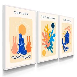 Quadros Decorativos Com Moldura Sol Eclipse Alma Soul