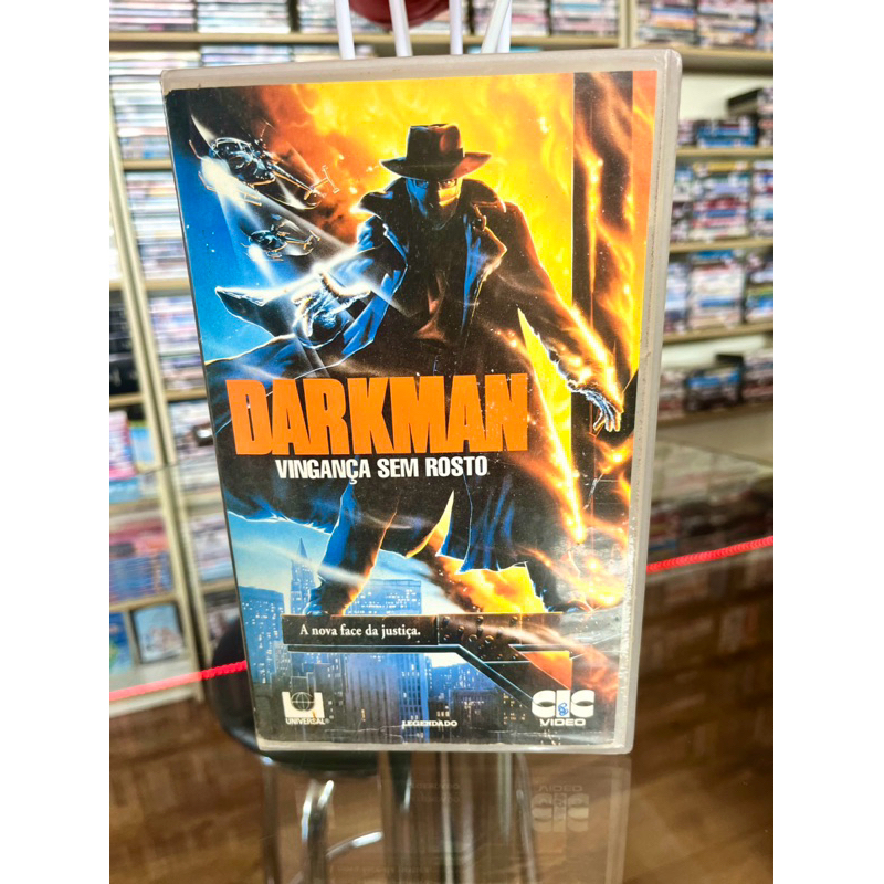 Fita VHS “Darkman - Vinganca Sem Rosto” - legendada