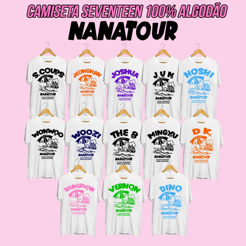 Camiseta Unissex Seventeen Nana Tour | Shopee Brasil