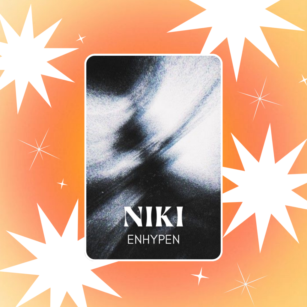 ENHYPEN - Niki, set 2 Photocards Fanmade frente e verso, Set Hair