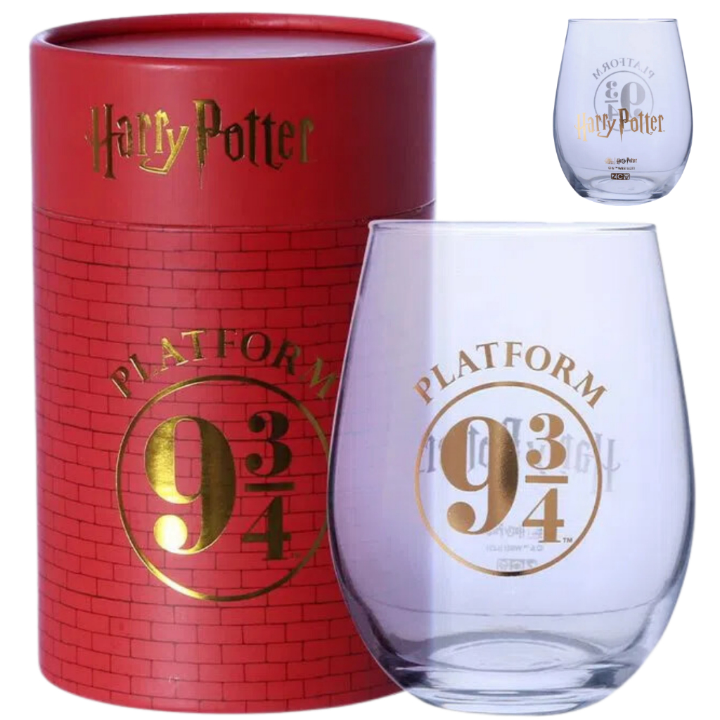 Copo Harry Potter Egg Glass Vidro Plataforma 9 3/4 550ml