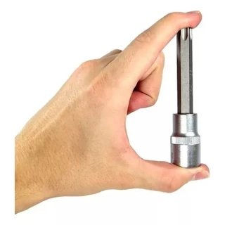 Soquete Torx Longo 1/2 Hexalobular T50 Profissional