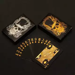 Jogo De Cartas Baralho Cartão Black e Ouro 24k Para Jogos Truco Poker e Tabuleiro à Prova D'Água MT031 (CC) MT031-1 (E) em Oferta na Shopee