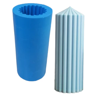Molde de Silicone - Vela Plissada Larga GG