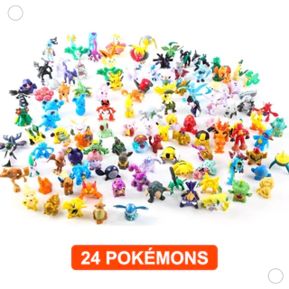 Kit 24 Bonecos Miniatura Pokémon Sortidos Brinquedos 2 a 3 cm Mini Action Figures Infantil
