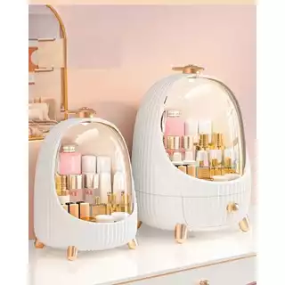 Caixa De Armazenamento De Cosméticos Acrílicos, Balde De Escova De Maquiagem, Prateleira De Batom, Produtos De Cuidados Com A Pele, Penteadeira, Gabinete De Exibição De Gaveta MT209 MT210 (E) MT211