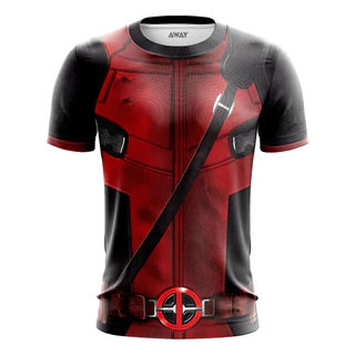 Camisa Camiseta DeadPool Traje 3D Marvel Wolverine Adulto Infantil