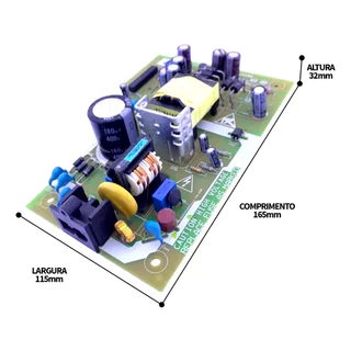 Placa Para Fonte De Alimentação 5V - 2A / ~12V - 2A