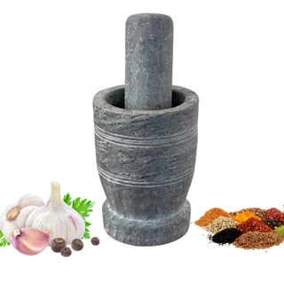 Pilão Pedra com Socador Temperos