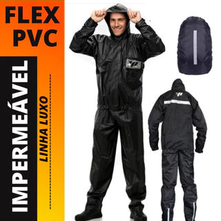 Capa de Chuva Conjunto Completo Pvc Combate Pioneira Para Motoqueiro Adulto