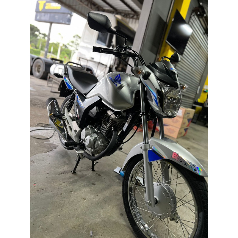 Adesivo kit Start 160 holográfico/Camaleão + Azul refletivo