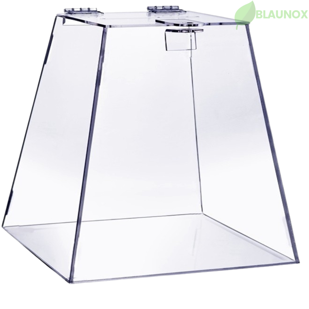 Urna Pirâmide Em Acrílico Transparente sorteio guardar dinheiro