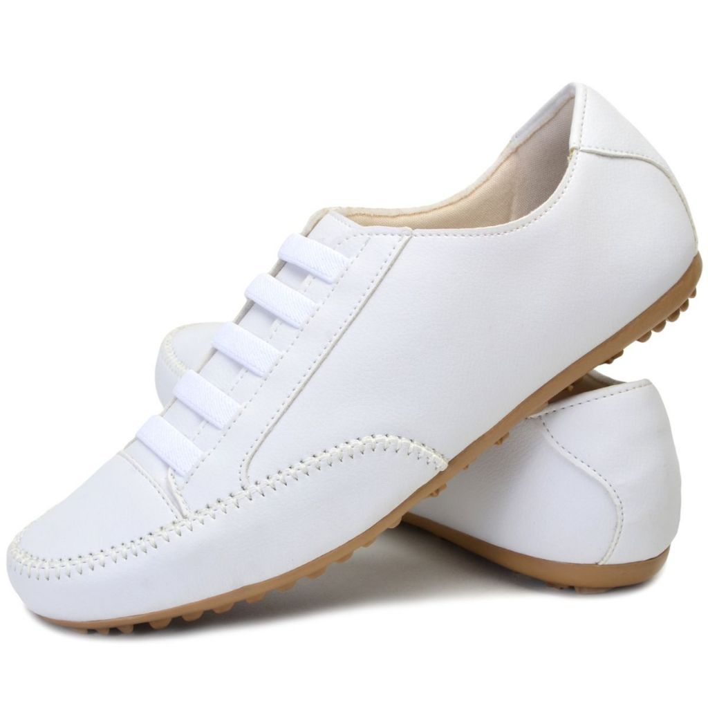 Tênis Feminino Sapatênis Casual Mocassim Super Leve e Muitíssimo Confortável