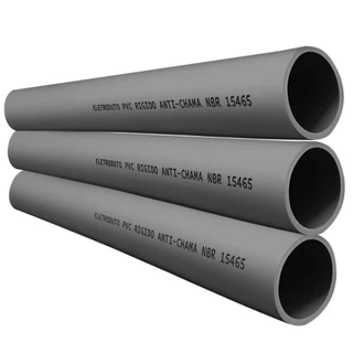 Conduite Eletroduto de Sobrepor 3/4 Polegadas Barra 1 Metro Pvc Anti-Chamas