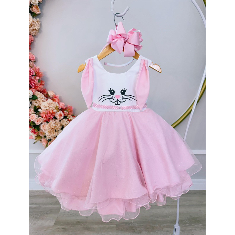 vestido infantil coelhinho ensaio de Páscoa coelho coelinha | Shopee Brasil
