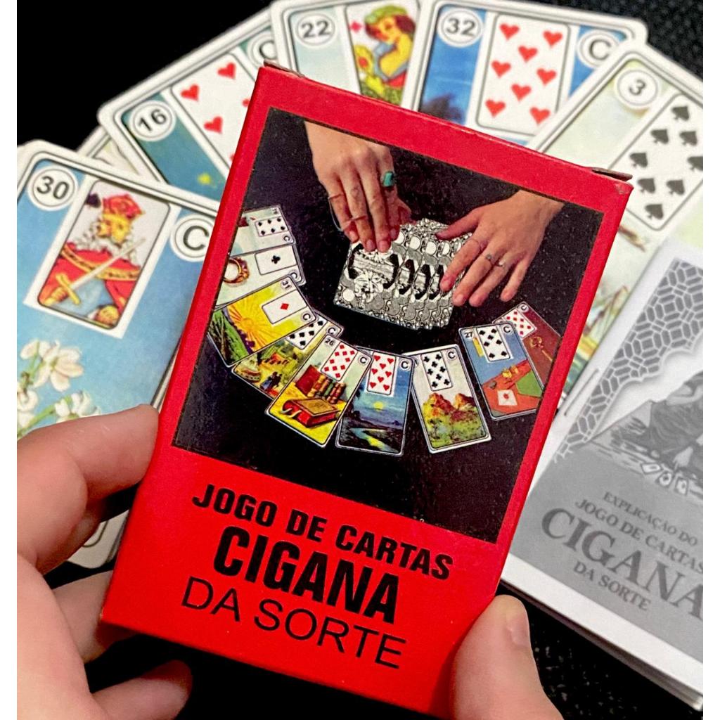 Jogo De Cartas Baralho Cigana Da Sorte Com Manual De Explica O Das Cartas Jogo Cigana Baralho