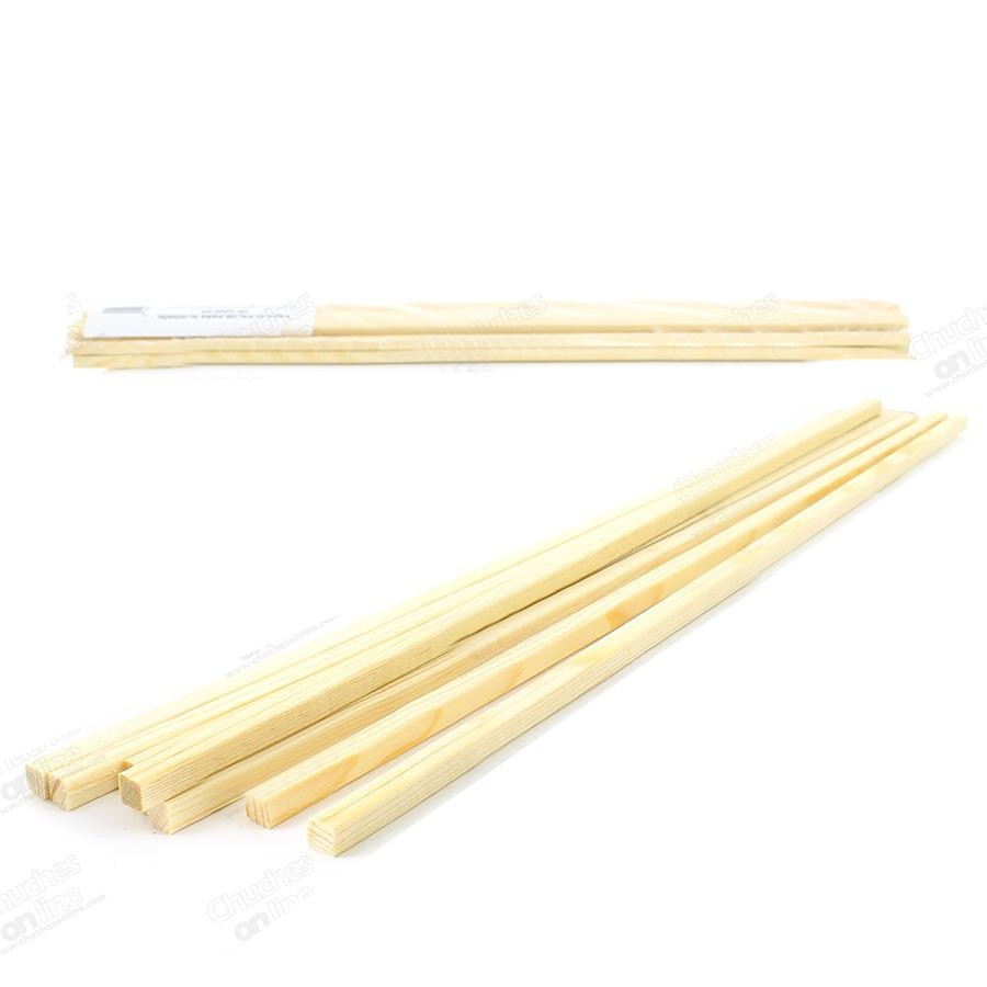 Vareta Palito Algodao Doce De Bambu Quadrado 40cm 500 Unidades