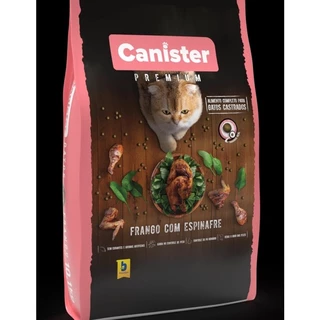 Ração Canister Premium Gato Castrado – Frango com Espinafre 1KG