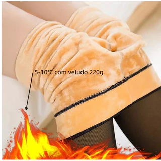 Meia Calça Feminina Térmica Flanelada Forrada por dentro Envio 24horas