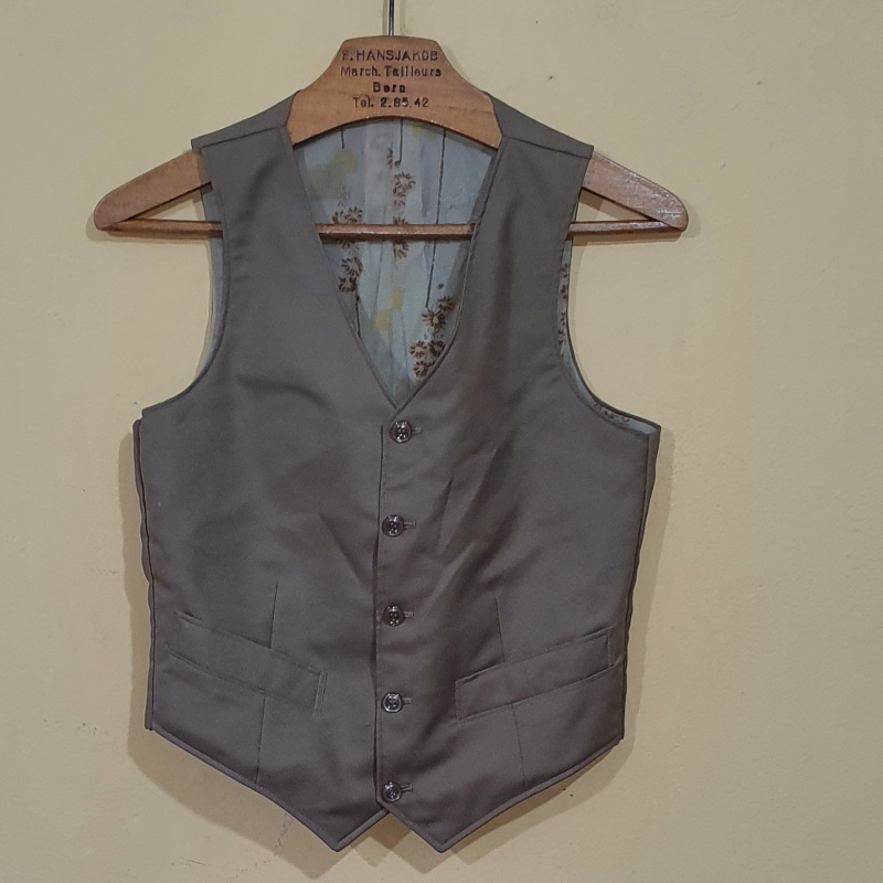 COLETE SOCIAL MASCULINO MARROM VINTAGE ANOS 70