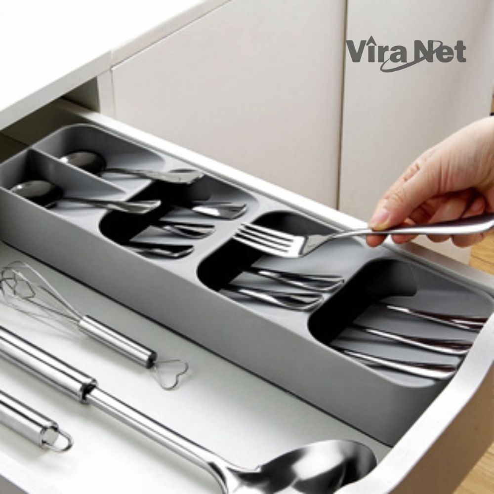 Organizador Separador Porta Talheres Cozinha Organizadora de Gaveta Facas Colheres Garfos