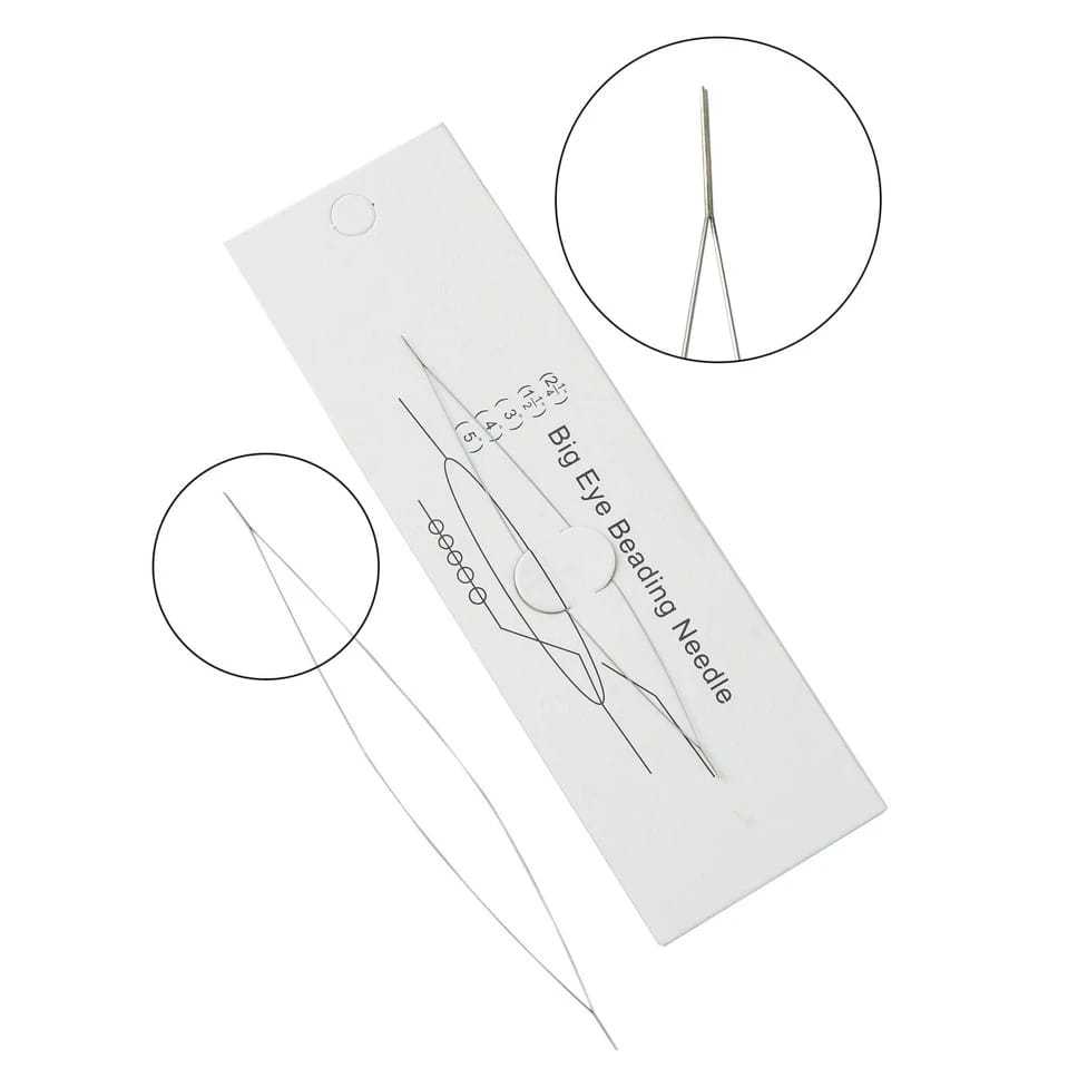 AGULHA BIG EYE BEADING NEEDLE COM 5 UNIDADES