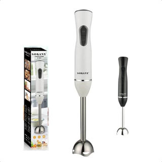 Mixer Processador Triturador de alimentos 2 Velocidades Turbo 600w Aço Inox Processador Multiuso Sokany 60Hz 110V