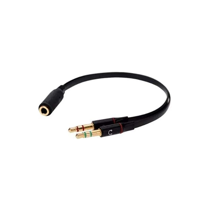 Adaptador de Headset (P3 X P2) P3 Fêmea x P2 Macho Compatibilidade PC ...