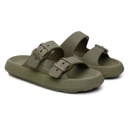 Chinelo masculino sandália duas tiras slide confortável Birken fivela