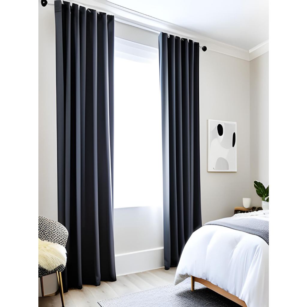 Cortina Blackout Para Quarto Sala Cozinha PVC Corta 100% Luz 2,80 Largura X 2,30 Altura Grande Cor Lisa Diversas Blecaute - Pronta entrega