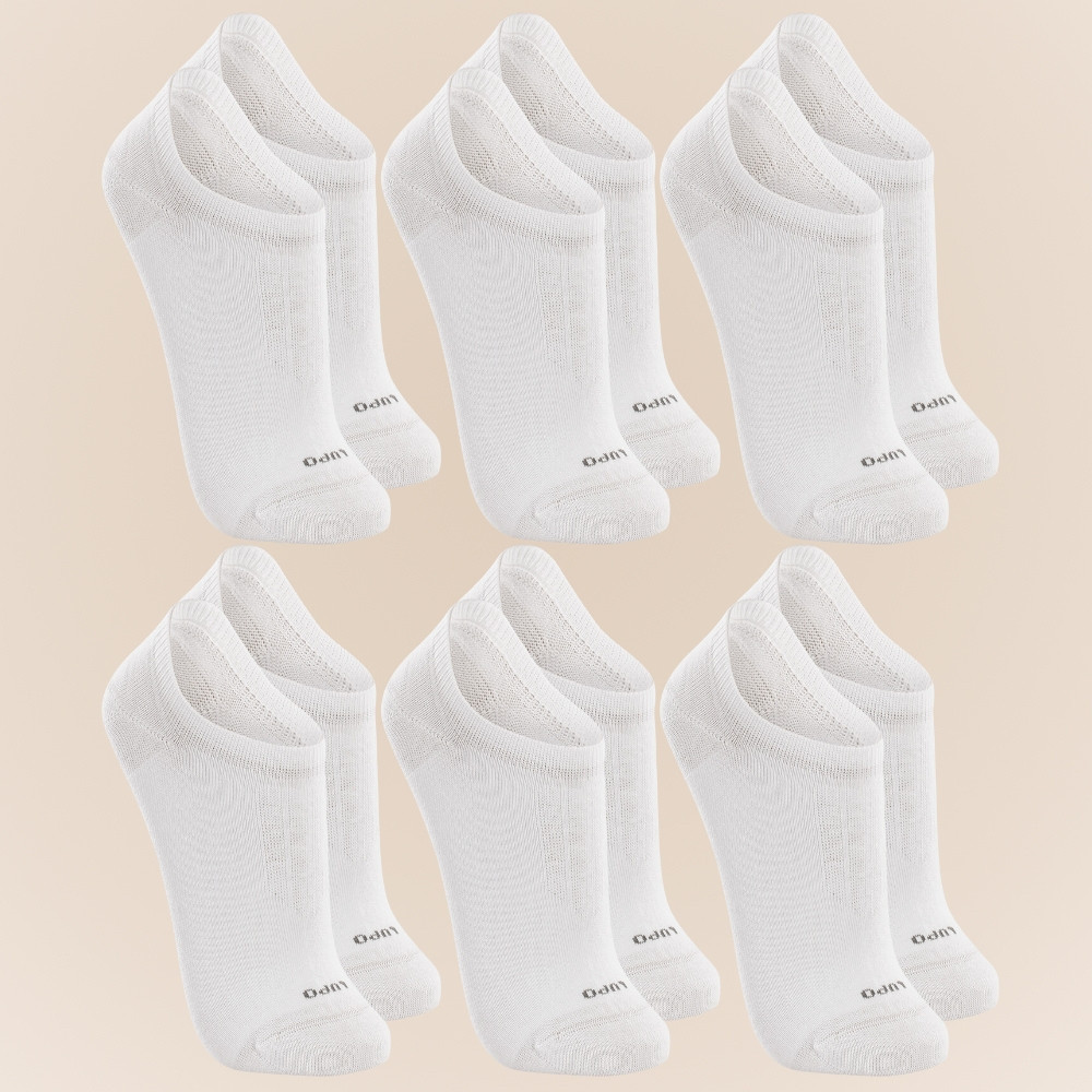 Kit Com 6 Pares Meias Lupo Soquete Sapatilha Invisível Baixa Esportiva Original