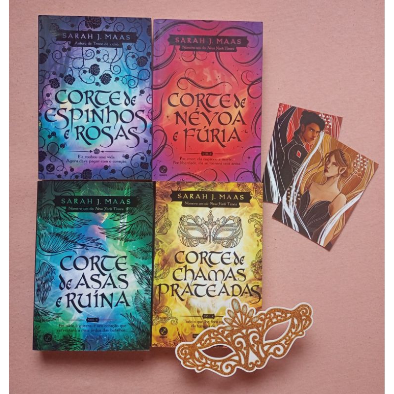 Box Corte de Espinhos e Rosas - Acotar- 4 volumes + Brinde | Shopee Brasil