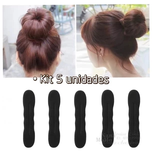 kit 5 Acessório Para Coque Rápido Magic Bun Coque Rápido Cabelo
