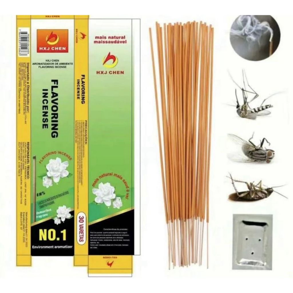 Kit Insenso para muriçocas e mosquito 30 varetas | Shopee Brasil