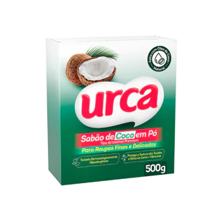 Lava Roupas Pó Coco  Urca Cartucho 500g