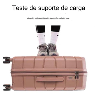 Mala de bordo capacidade 10kg, material em Polipropileno,rodinhas 360 graus