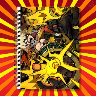 Adesivo Para Capa de Caderno Anime Boku no Hero Academia Katsuki Bakugo Excelente Qualidade