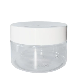 25 Potes 250gr/ml PET Transparente com Tampa Cosmética