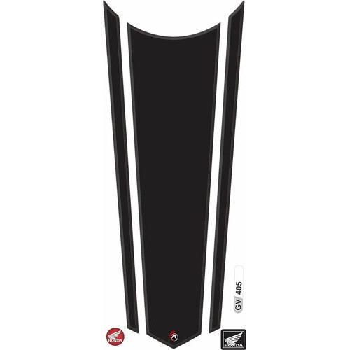 Adesivo Faixa Gravata Tanque Cg160 Resinado Todo Preto