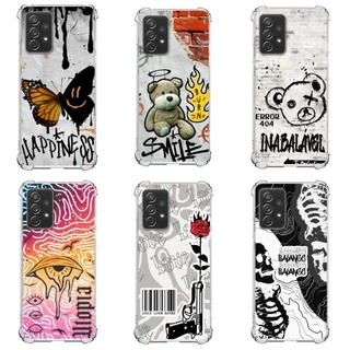 Samsung A72, A73 Capa Tpu Desenhos Variados Capinha Case Grafite, Alternativo, Arte, Pichação.