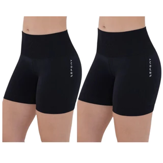 Kit 2 Shorts Lupo Levanta Bumbum Academia Sem Costura Original