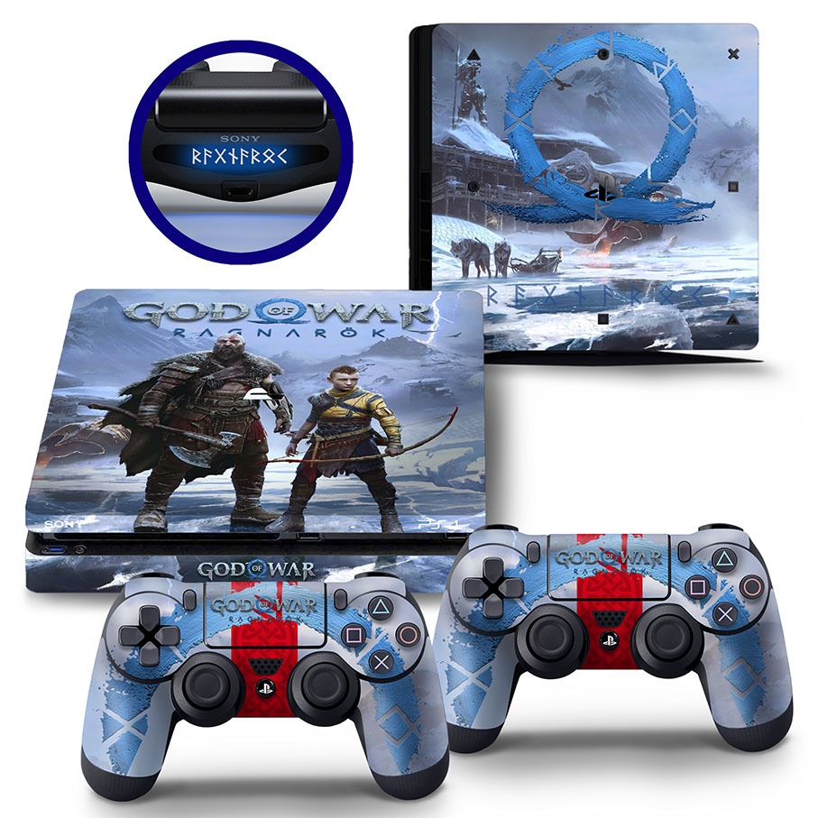 Skin para PS4 SLIM adesiva God of War Ragnarok Premium | Shopee Brasil